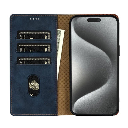 N.BEKUS CSJ-001 For iPhone 16 Pro Wallet Case PU Leather Cover with Stand