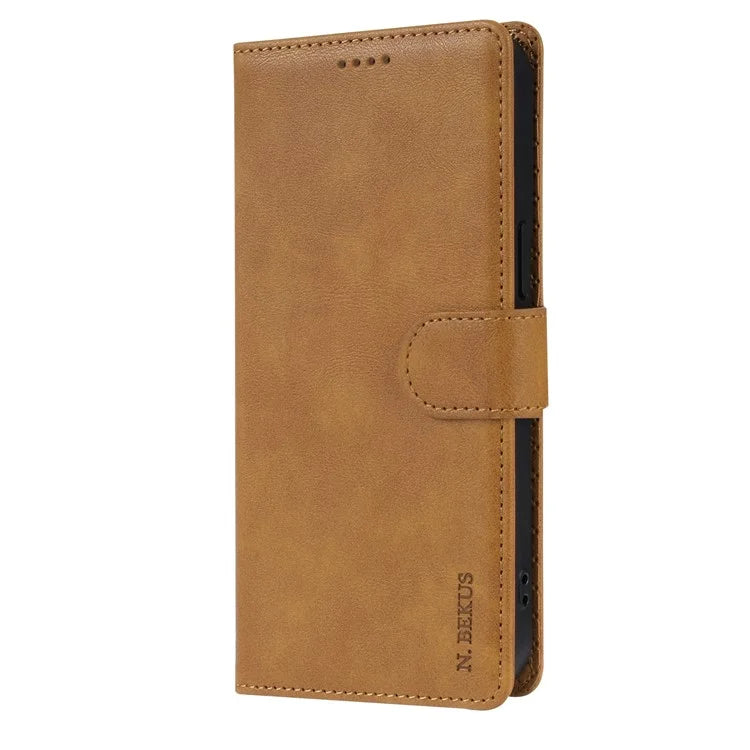 N.BEKUS CSJ-001 For iPhone 16 Pro Wallet Case PU Leather Cover with Stand