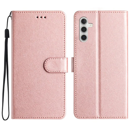 For Samsung Galaxy A55 5G Case Silk Texture Shockproof Leather Wallet Phone Cover