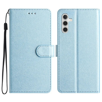 For Samsung Galaxy A55 5G Case Silk Texture Shockproof Leather Wallet Phone Cover