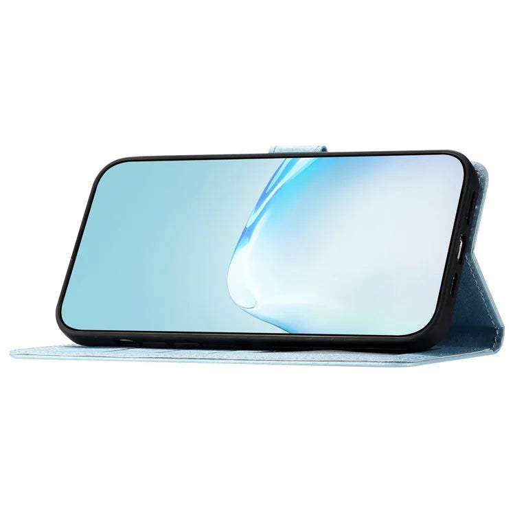 For Samsung Galaxy A55 5G Case Silk Texture Shockproof Leather Wallet Phone Cover