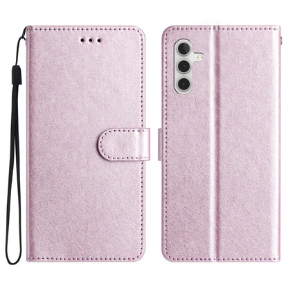 For Samsung Galaxy A55 5G Case Silk Texture Shockproof Leather Wallet Phone Cover