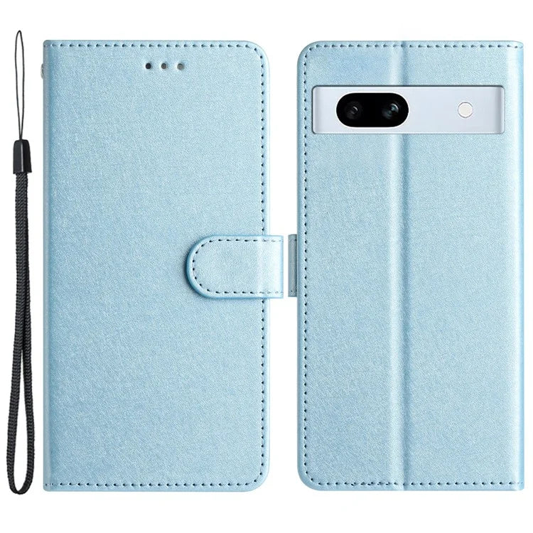 For Google Pixel 8a Case Flip Wallet Leather Silk Texture Phone Cover
