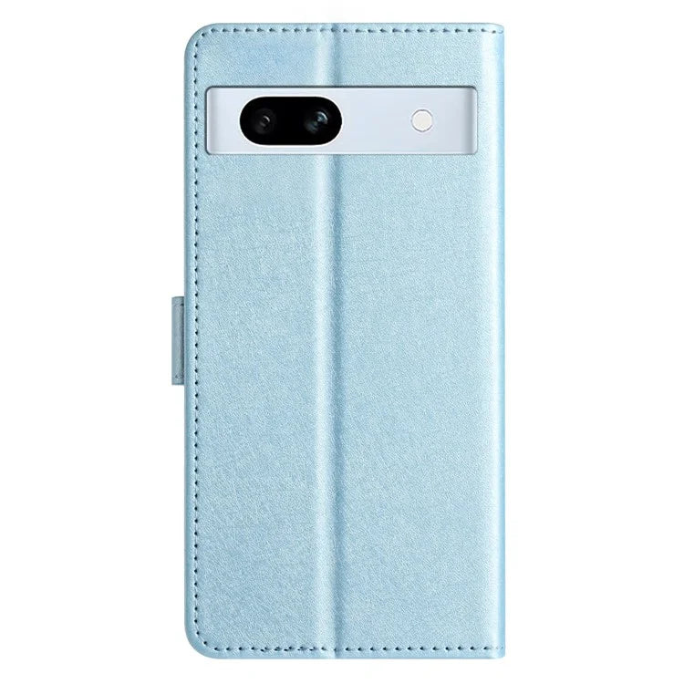 For Google Pixel 8a Case Flip Wallet Leather Silk Texture Phone Cover