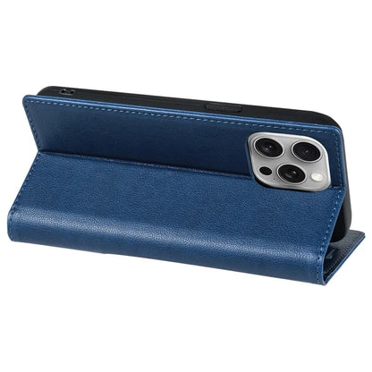 BKS-001 For iPhone 16 Pro Max Case PU Leather Phone Cover Magnetic Closure