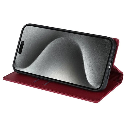 BKS-001 For iPhone 16 Pro Max Case PU Leather Phone Cover Magnetic Closure