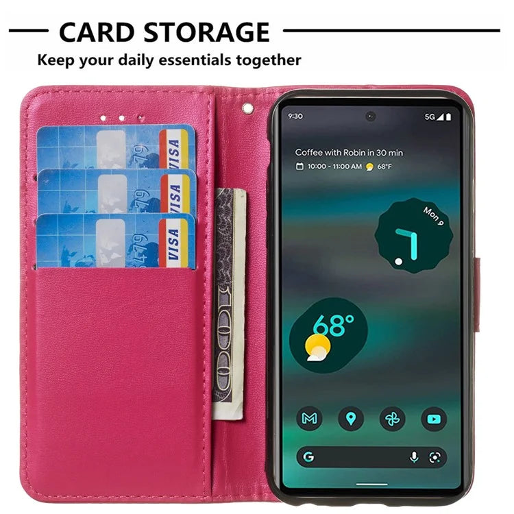 For Google Pixel 8a Case Wallet Style Flip Leather Phone Cover Card Holder