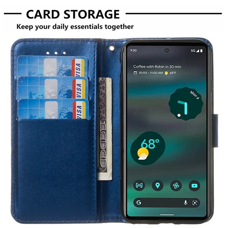 For Google Pixel 8a Case Wallet Style Flip Leather Phone Cover Card Holder