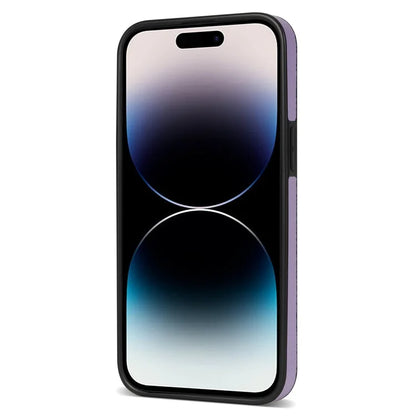 For iPhone 16 Pro Max Kickstand Case PU+TPU Card Holder Phone Cover