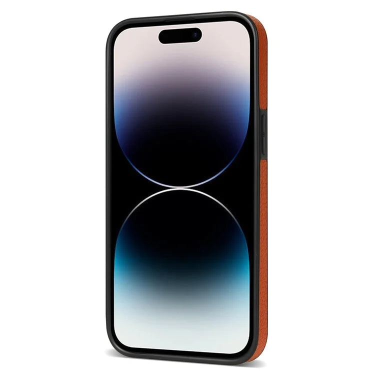 For iPhone 16 Pro Max Kickstand Case PU+TPU Card Holder Phone Cover
