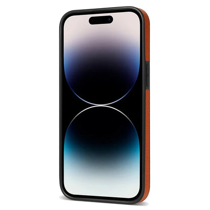 For iPhone 16 Pro Max Kickstand Case PU+TPU Card Holder Phone Cover