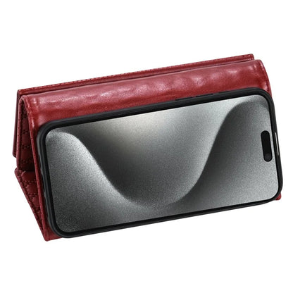 BKS-002 For iPhone 16 Pro Max Stand Case PU Leather Wallet Purse Phone Cover with Shoulder Strap