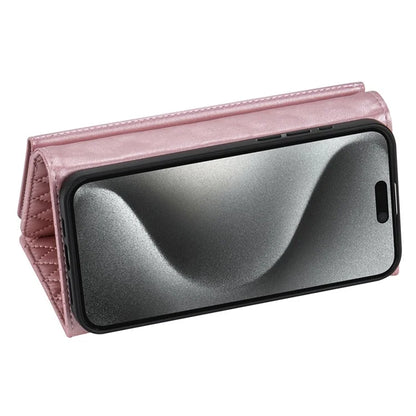 BKS-002 For iPhone 16 Pro Max Stand Case PU Leather Wallet Purse Phone Cover with Shoulder Strap