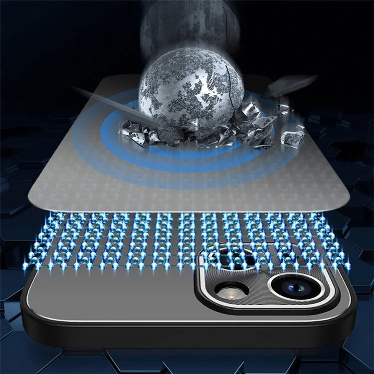 For iPhone 14 Case PC+TPU Shockproof Hybrid Phone Cover Camera Protection