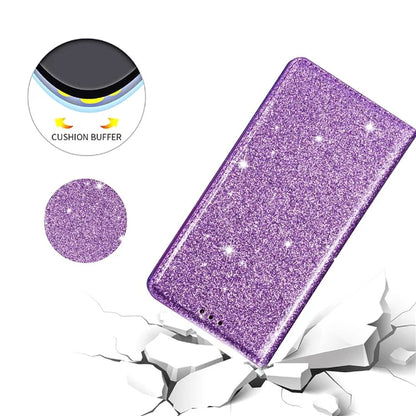 For iPhone 16 Pro Case Glittery Card Slot PU+TPU Phone Cover