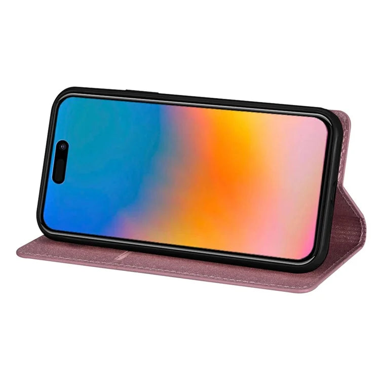 For iPhone 16 Pro Case Glittery Card Slot PU+TPU Phone Cover