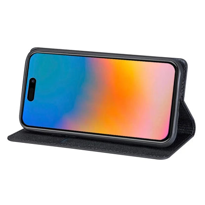 For iPhone 16 Pro Case Glittery Card Slot PU+TPU Phone Cover