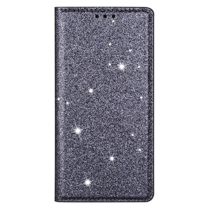 For iPhone 16 Pro Case Glittery Card Slot PU+TPU Phone Cover