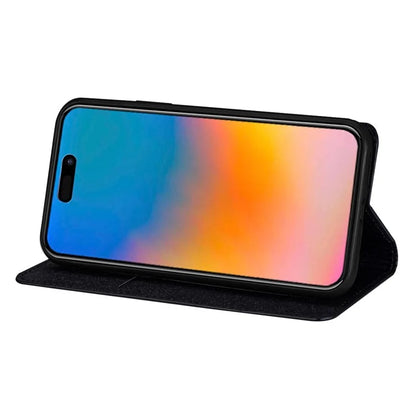 For iPhone 16 Pro Case Glittery Card Slot PU+TPU Phone Cover