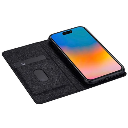 For iPhone 16 Pro Case Glittery Card Slot PU+TPU Phone Cover