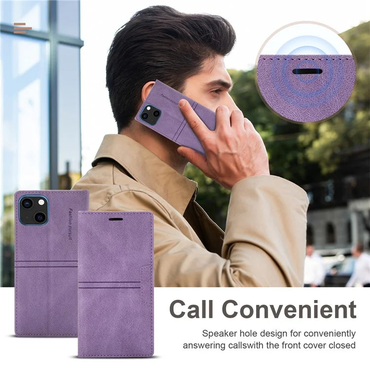 For iPhone 16 Pro Wallet Case Magnetic Closing Leather Phone Cover