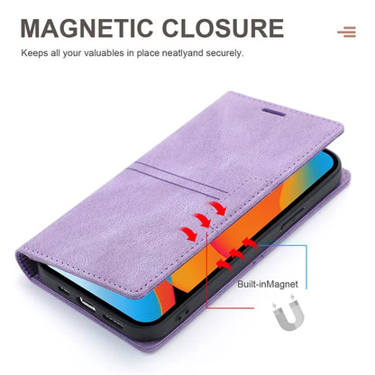 For iPhone 16 Pro Wallet Case Magnetic Closing Leather Phone Cover