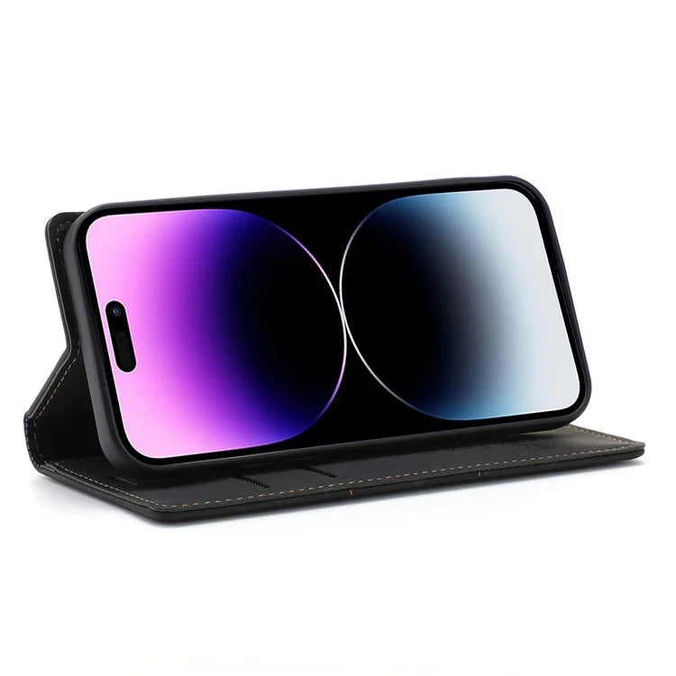 For iPhone 16 Pro Wallet Case Magnetic Closing Leather Phone Cover