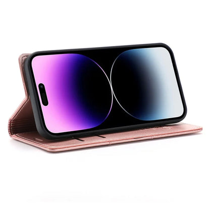 For iPhone 16 Pro Wallet Case Magnetic Closing Leather Phone Cover