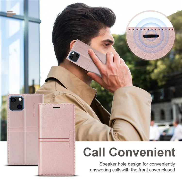 For iPhone 16 Pro Wallet Case Magnetic Closing Leather Phone Cover