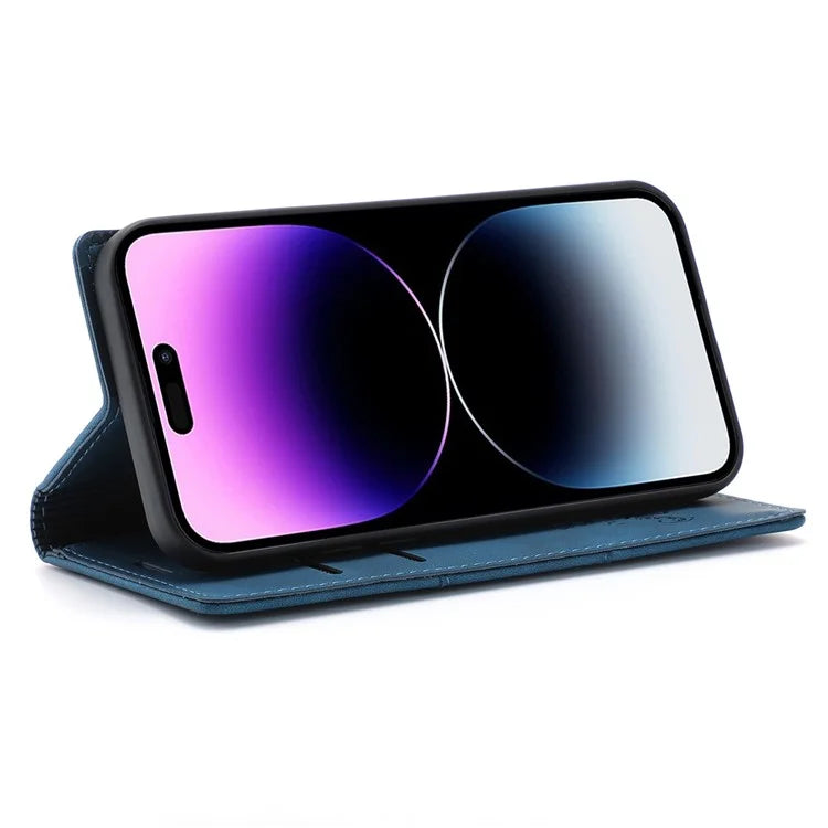 For iPhone 16 Pro Wallet Case Magnetic Closing Leather Phone Cover