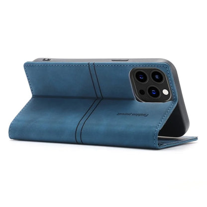 For iPhone 16 Pro Wallet Case Magnetic Closing Leather Phone Cover