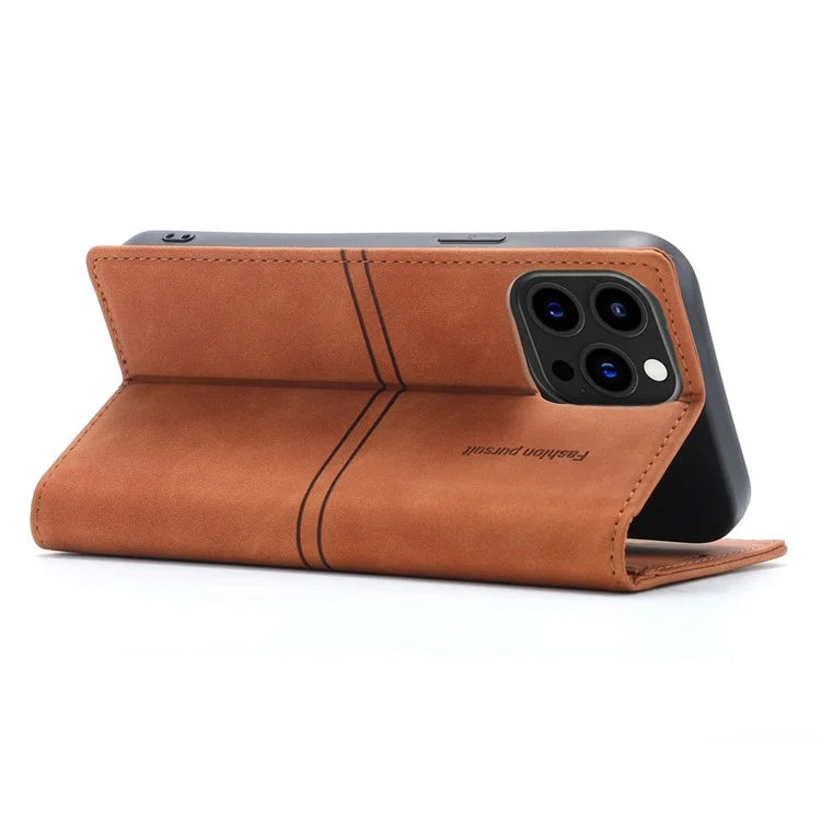 For iPhone 16 Pro Wallet Case Magnetic Closing Leather Phone Cover