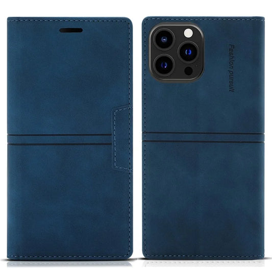 For iPhone 16 Pro Max Wallet Phone Case Magnetic Closing Leather Flip Cover