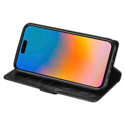 For iPhone 16 Pro Stand Case Glitter Phone Leather Cover Zipper Pocket
