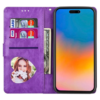 For iPhone 16 Pro Max Case Glitter Leather Stand Phone Cover Zipper Pocket