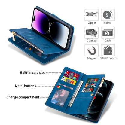 For iPhone 16 Pro Max Wallet Case Color Splicing Leather Phone Cover with Stand