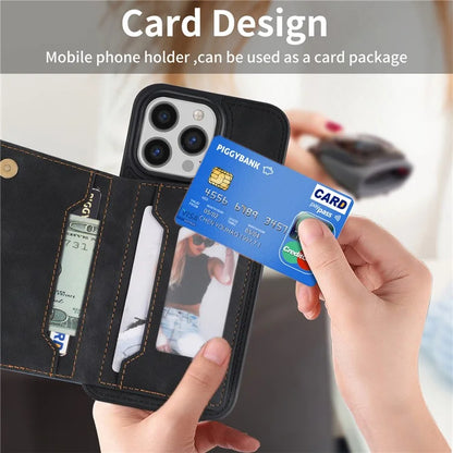 For iPhone 16 Pro Case Line Imprinted Color Splicing Leather Phone Cover