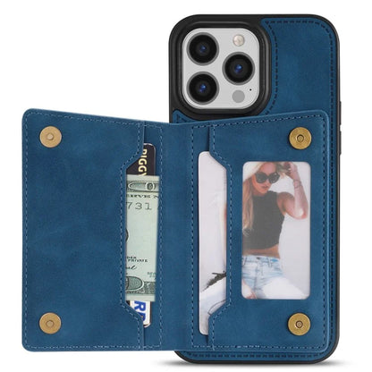For iPhone 16 Pro Case Line Imprinted Color Splicing Leather Phone Cover