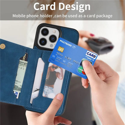For iPhone 16 Pro Case Line Imprinted Color Splicing Leather Phone Cover