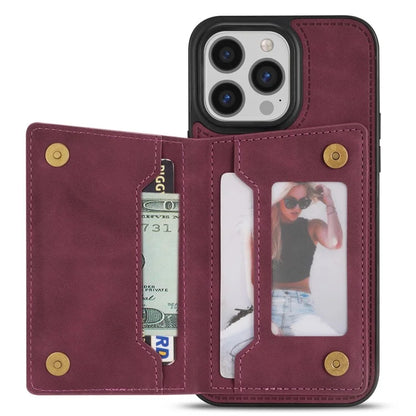 For iPhone 16 Pro Case Line Imprinted Color Splicing Leather Phone Cover