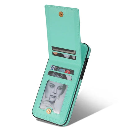 N.BEKUS For iPhone 16 Pro Max Kickstand Case Leather+TPU Card Slot Phone Cover