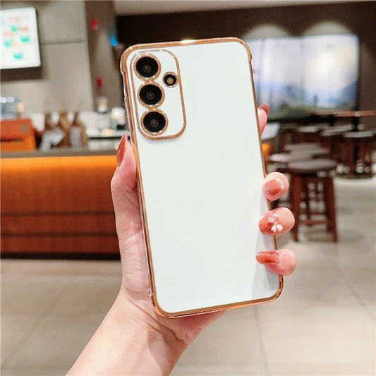 For Samsung Galaxy A55 5G Case Electroplated Design Soft TPU Phone Cover