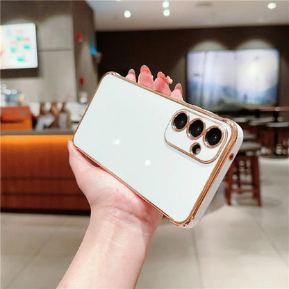 For Samsung Galaxy A55 5G Case Electroplated Design Soft TPU Phone Cover