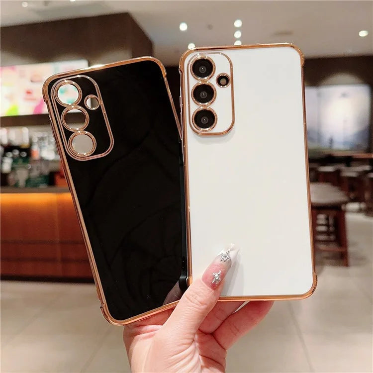 For Samsung Galaxy A55 5G Case Electroplated Design Soft TPU Phone Cover