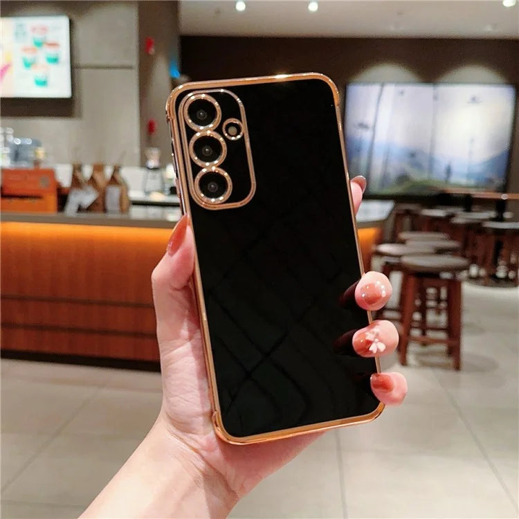 For Samsung Galaxy A55 5G Case Electroplated Design Soft TPU Phone Cover
