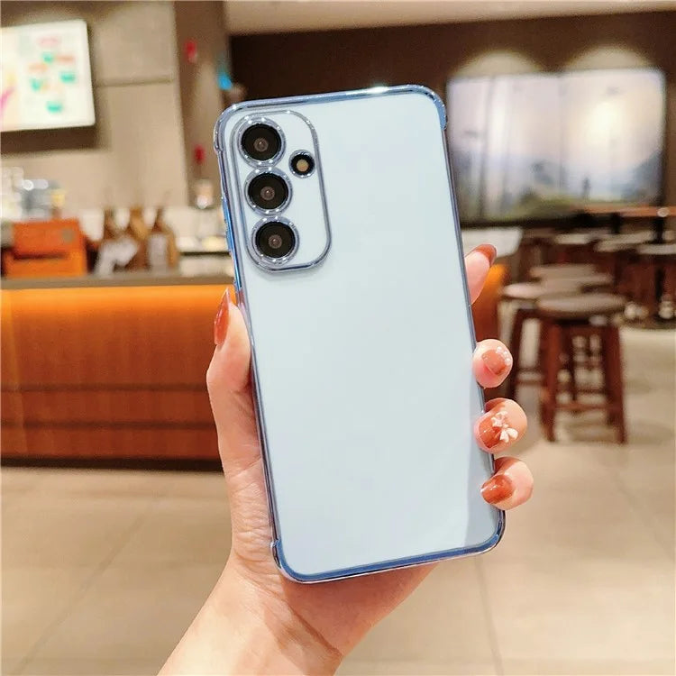 For Samsung Galaxy A55 5G Case Electroplated Design Soft TPU Phone Cover
