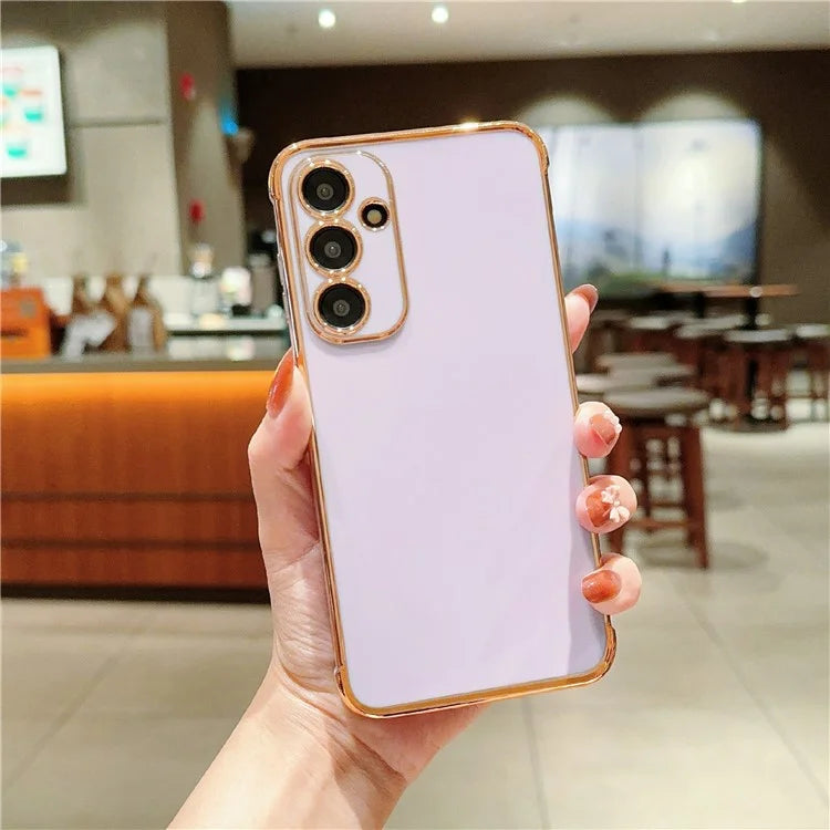 For Samsung Galaxy A55 5G Case Electroplated Design Soft TPU Phone Cover