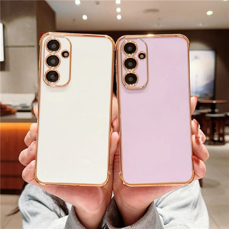 For Samsung Galaxy A55 5G Case Electroplated Design Soft TPU Phone Cover