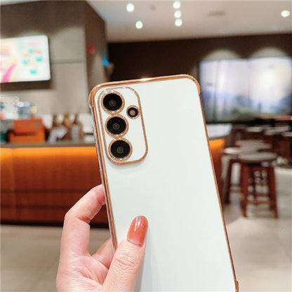 For Samsung Galaxy A55 5G Case Electroplated Design Soft TPU Phone Cover