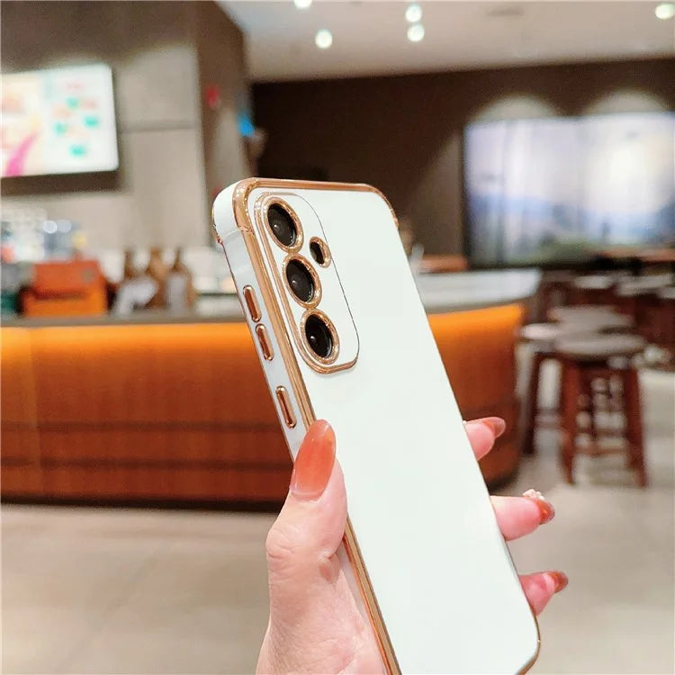 For Samsung Galaxy A55 5G Case Electroplated Design Soft TPU Phone Cover